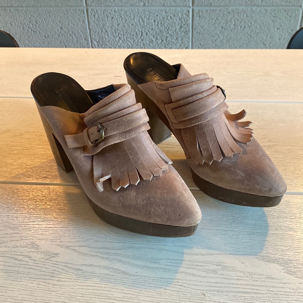 Rachel Comey light pink clogs